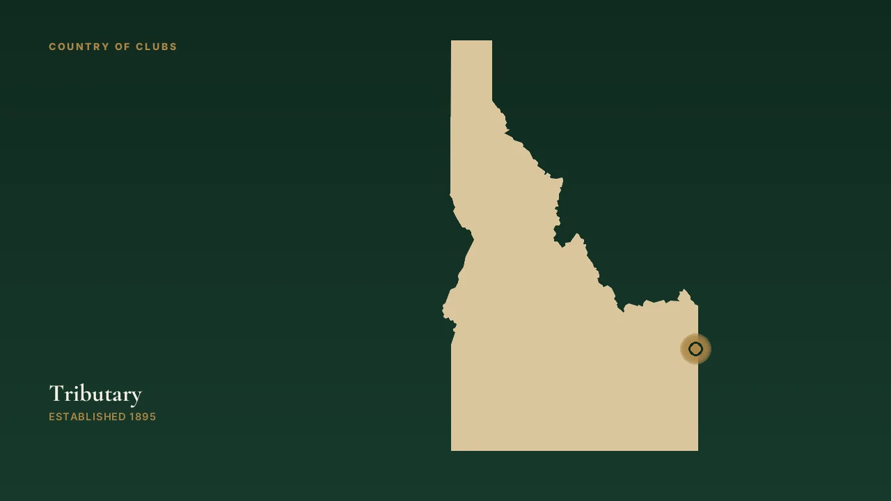 Map illustration marking the location of Tributary in Driggs, Idaho.