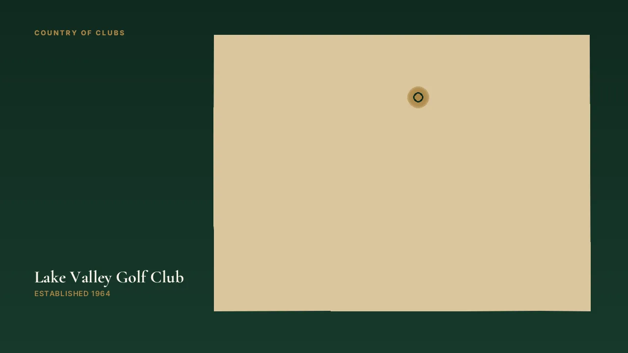 Map illustration marking the location of Lake Valley Golf Club in Niwot, Colorado.