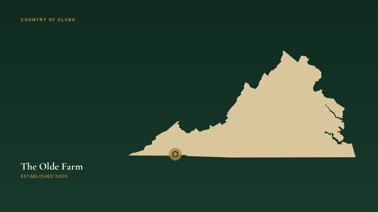 Map illustration marking the location of The Olde Farm in Bristol, Virginia.